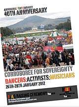 40th anniversary poster of the Aboriginal Tent Embassy